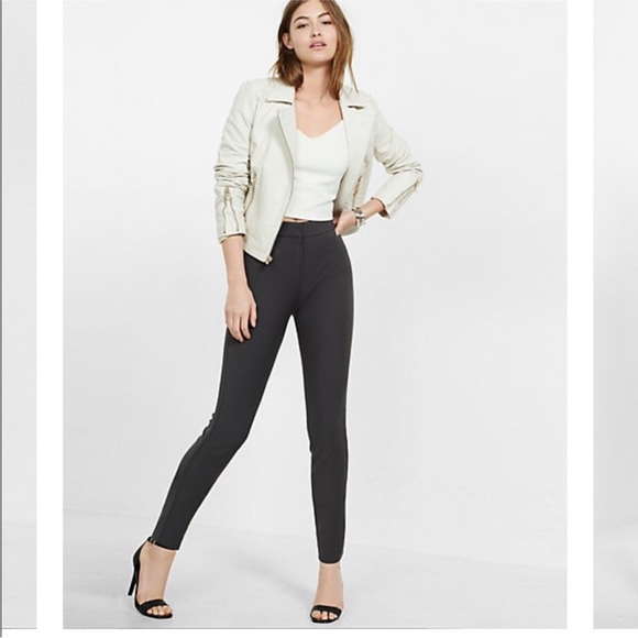 Express Pants - NWT Express Mid Rise Extreme Stretch Skinny Pant Charcoal Style #1568776 Sz 10R